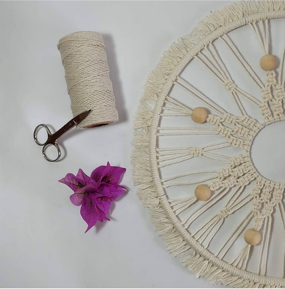 Materiales básicos para iniciarse en la técnica del macramé